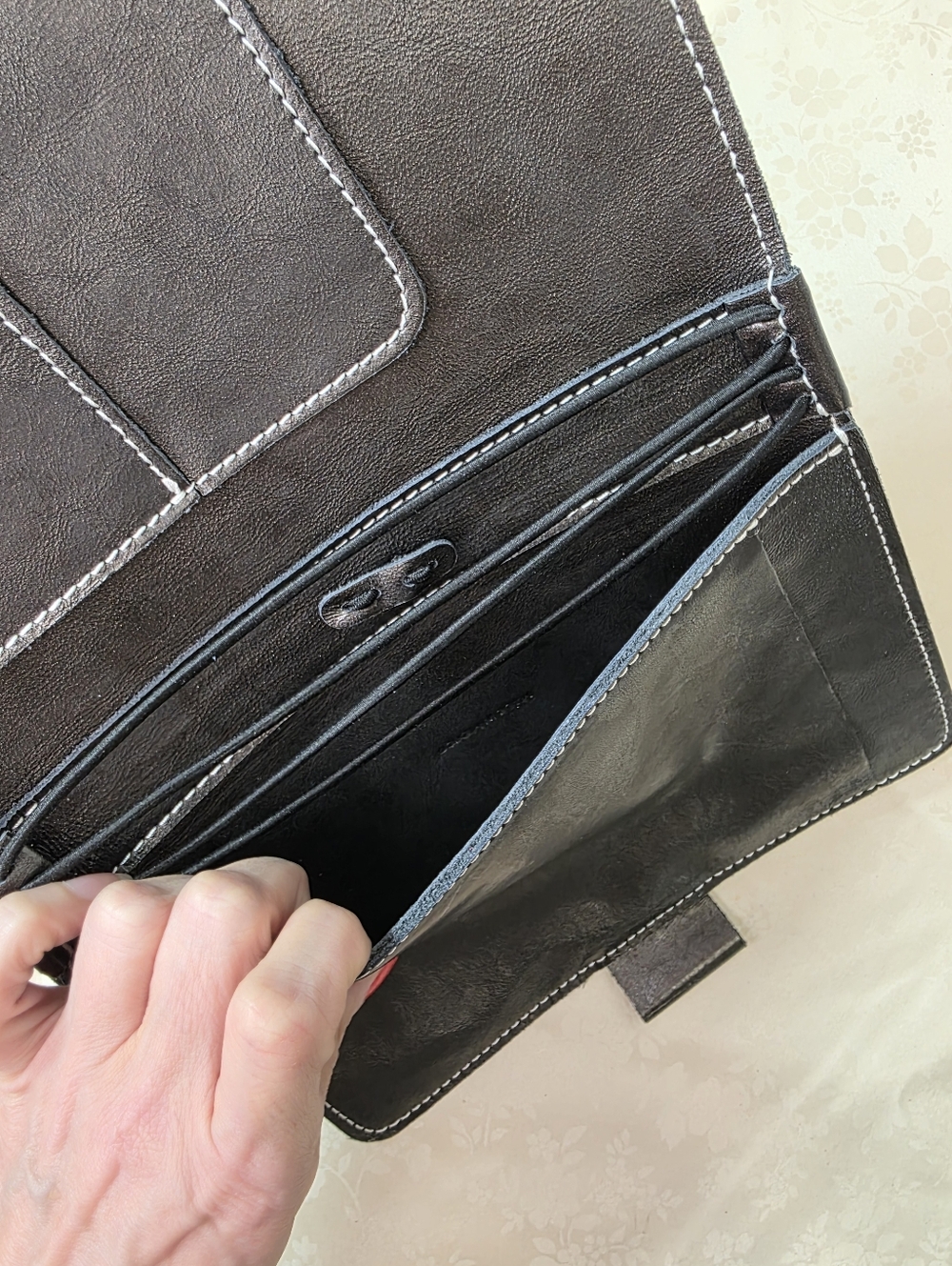 Planner Perfect Leather Travelers Notebook Cover - Espresso Brown - Wide/Standar - Picture 11 of 12